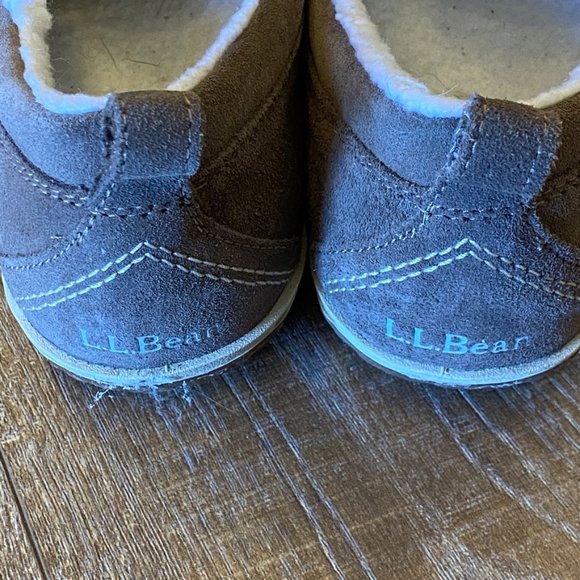 LL Bean Womens Slip On Moccasin Taupe Suede 8 M - Picture 7 of 8